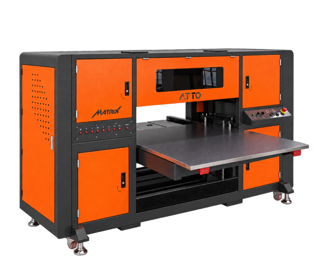 Orange machine with matching side door